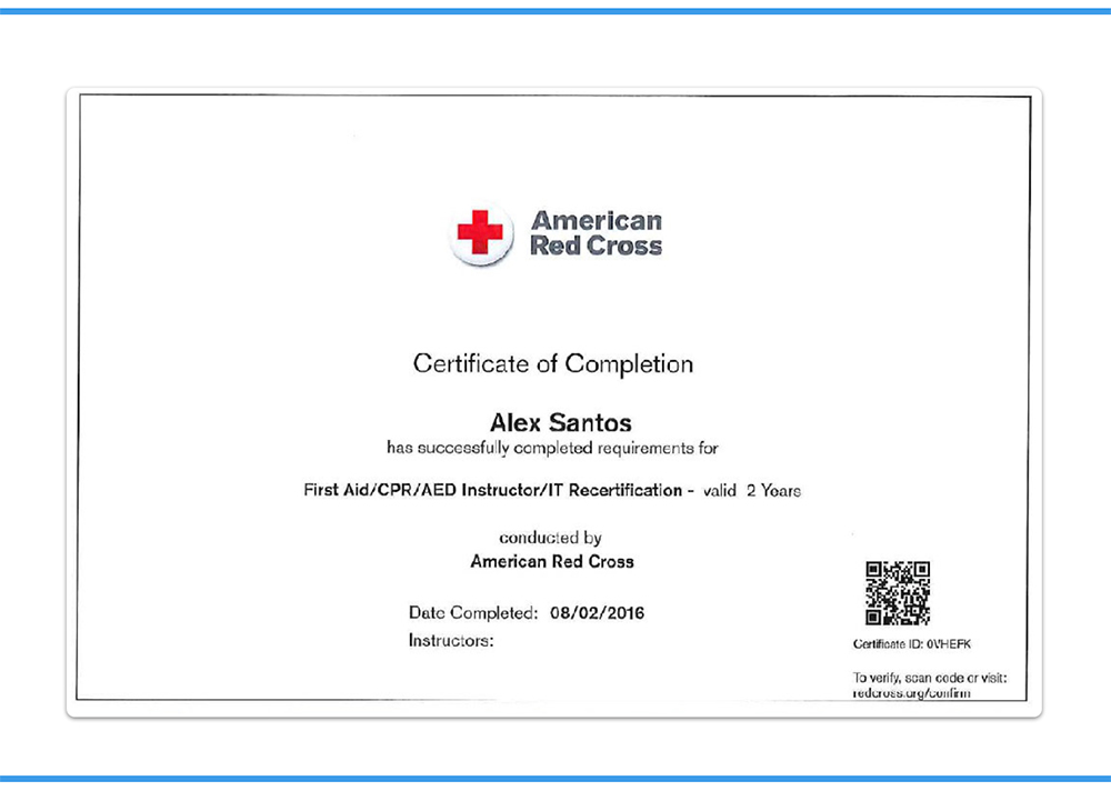 American Red Cross First Aid Instructor Certification