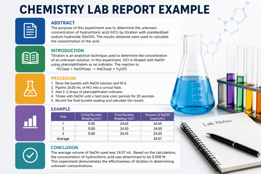 Example of a Formal Lab Report for Chemistry