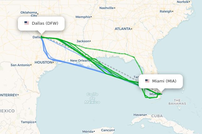 How Far Is Miami from Dallas