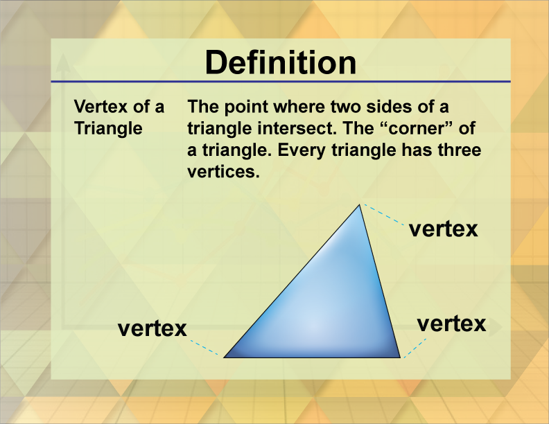 What Is the Definition of Vertex in Math