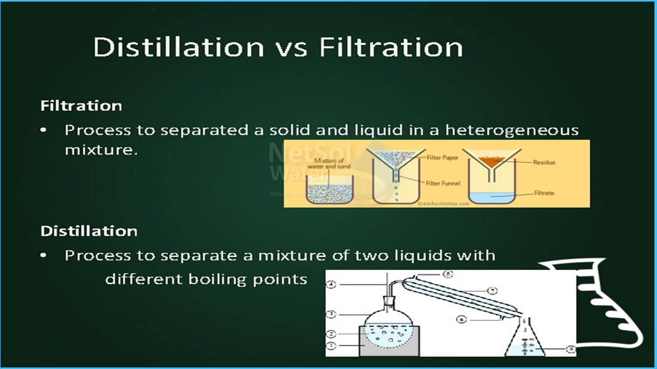 Difference Between Filtration and Distillation