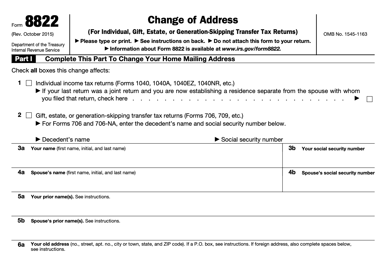Irs Ein Change of Address