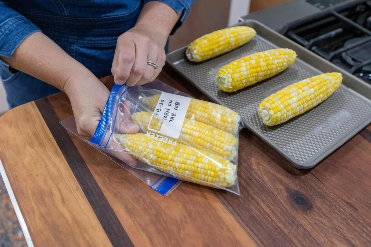 Freezing Corn on the Cob Whole