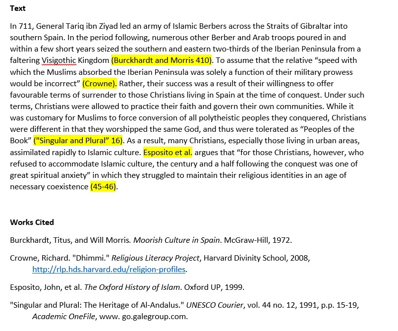 Et Al in Text Citation Mla