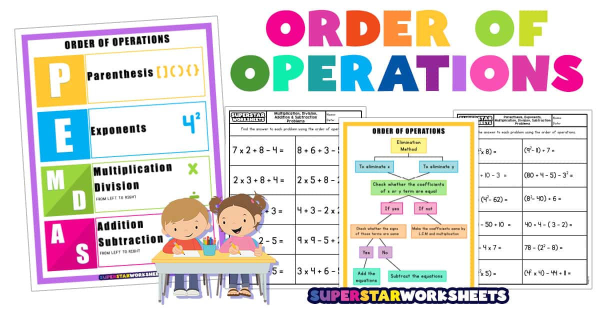 Order of Operations Answer Recording Sheet