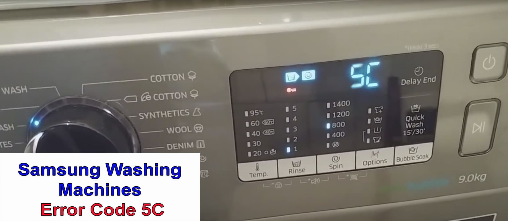 What Does Sc Mean on Samsung Washer