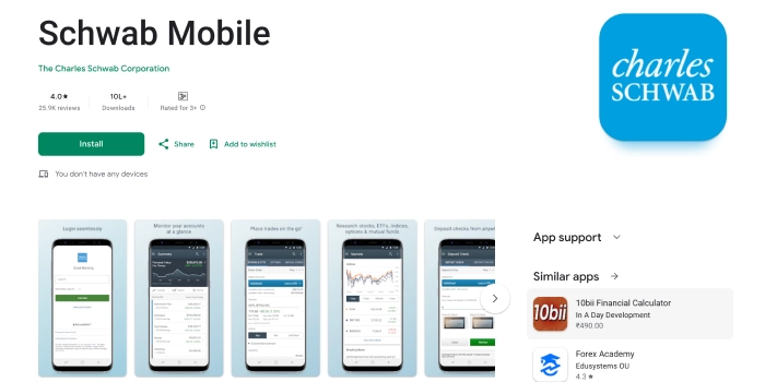 Charles Schwab App Download for Android