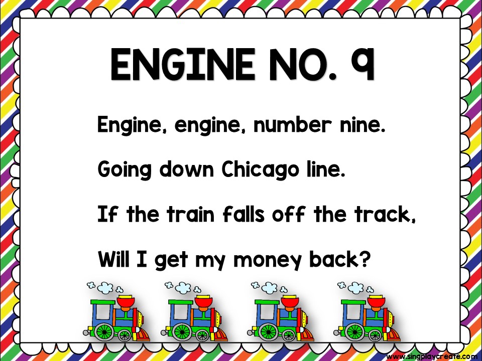 Engine Engine Number 9 Going Down Chicago Line