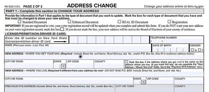 How to Change Registered Car Address