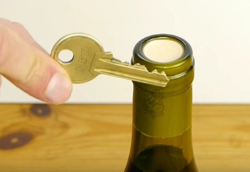 How to Open a Bottle with Keys