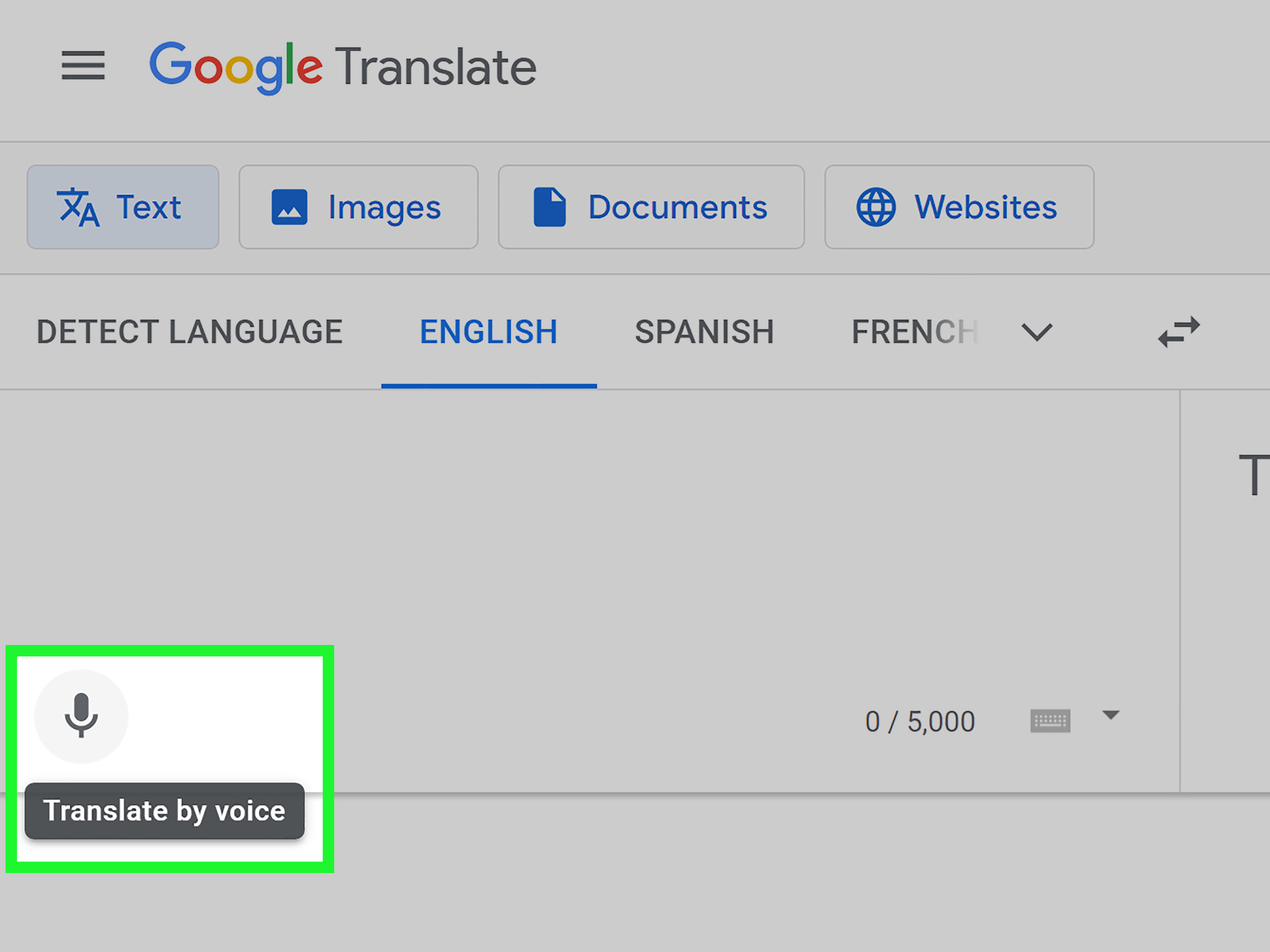 Google in English Translation