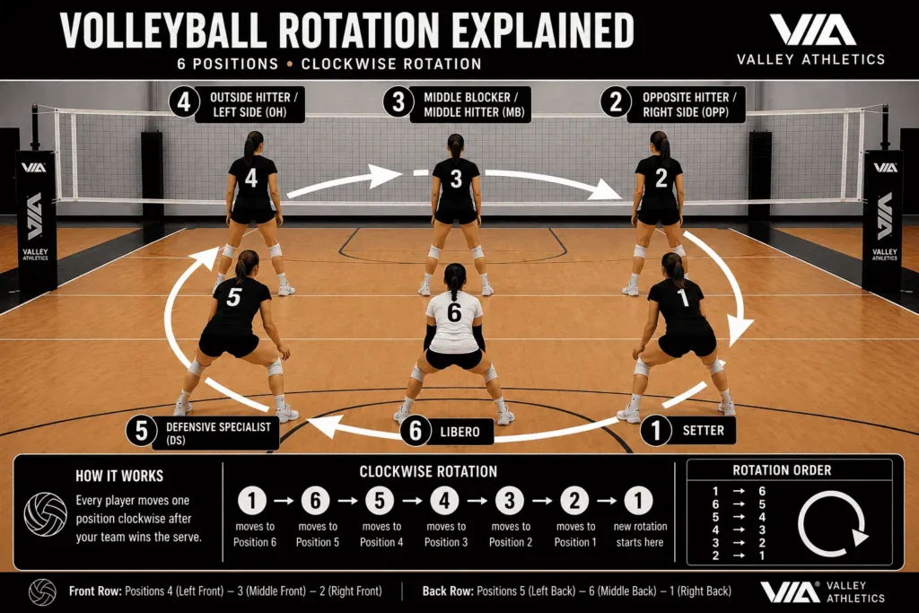 Understanding Volleyball Rotations