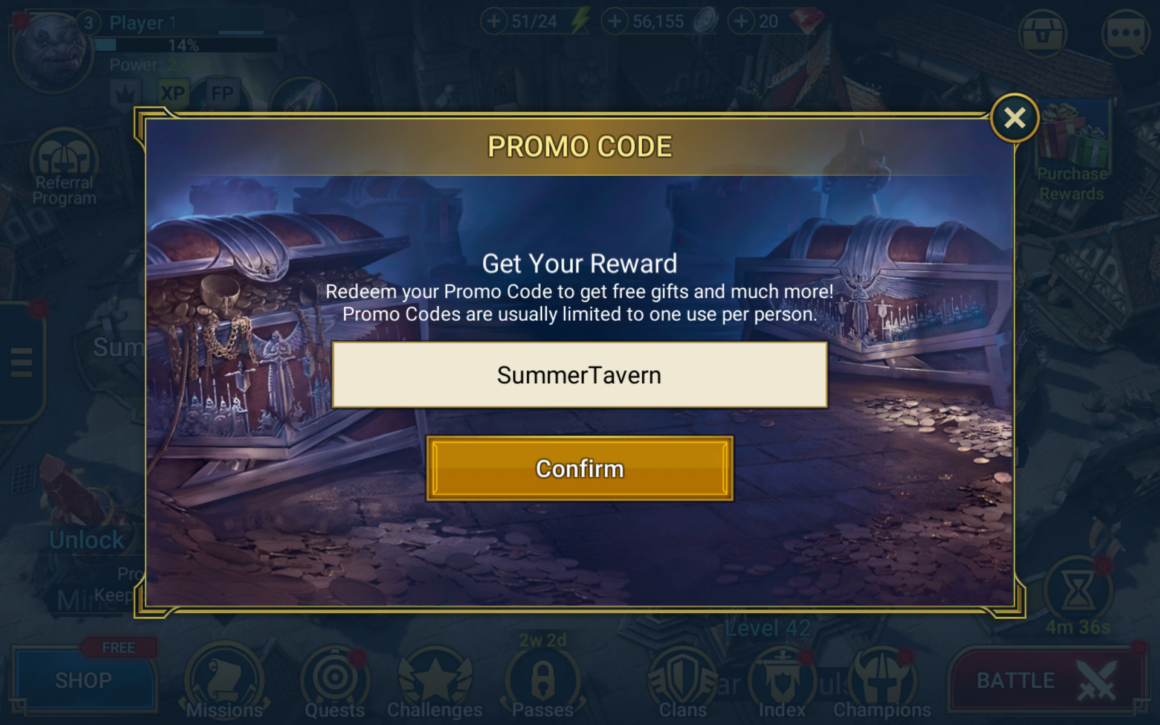 Free Raid Shadow Legends Promo Codes