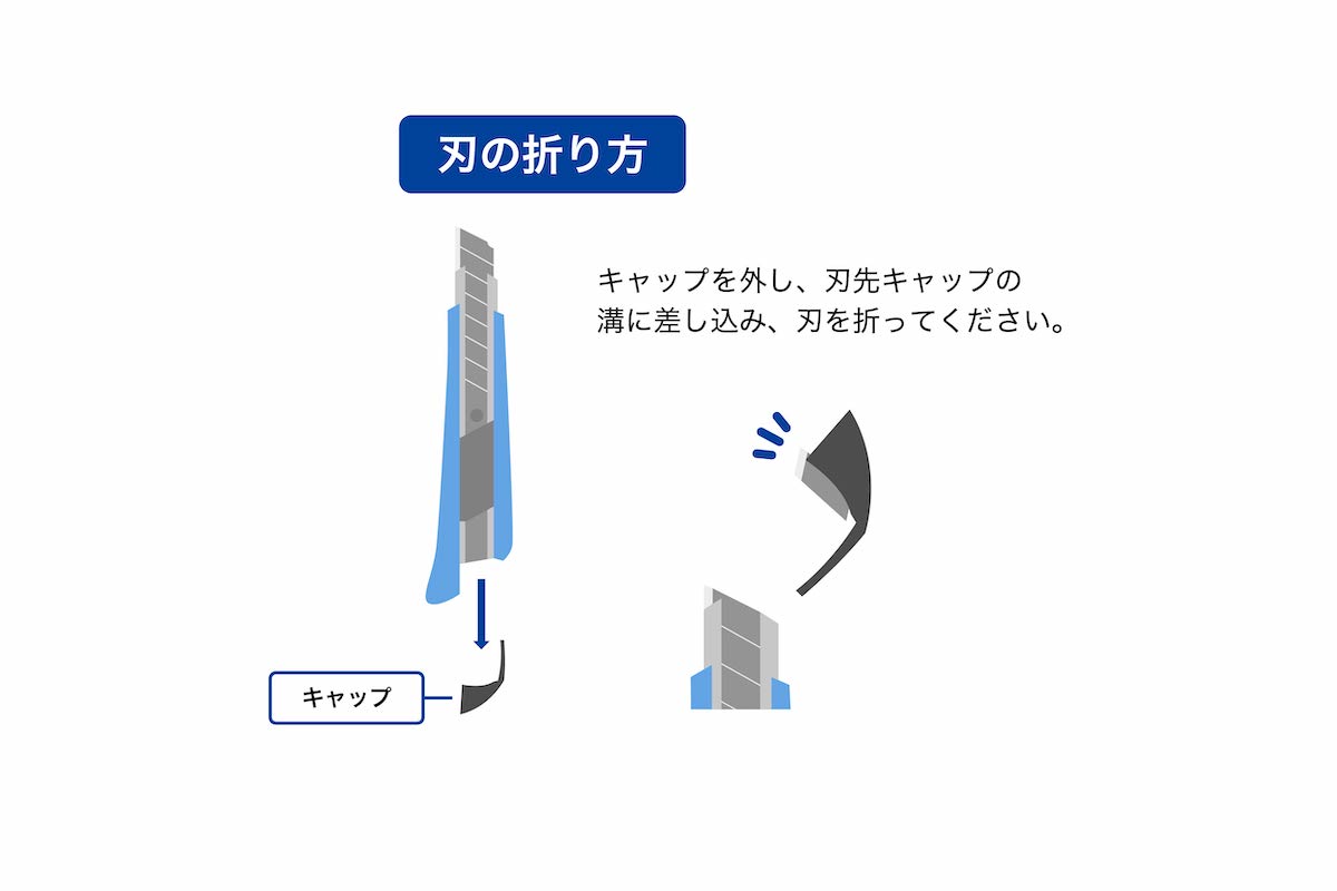 カッターの刃の折り方決定版！飛散を防ぐ安全手順と道具なし裏ワザ