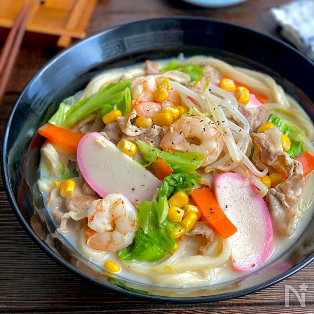 フライパン１つで専門店の味！濃厚ちゃんぽんうどんの黄金比レシピ