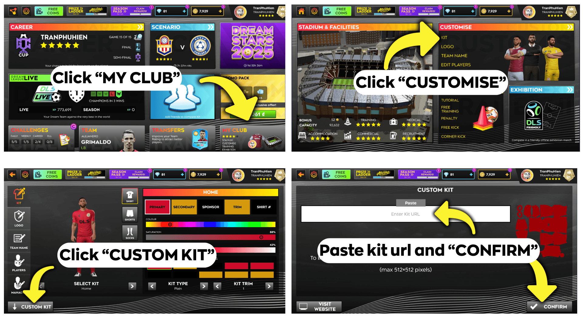 Kit Url for Dream League Soccer