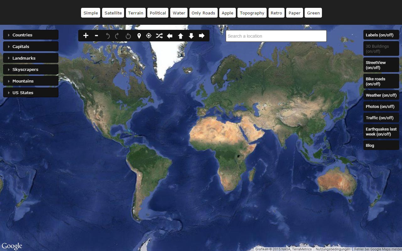 Satellite and Earth View Maps