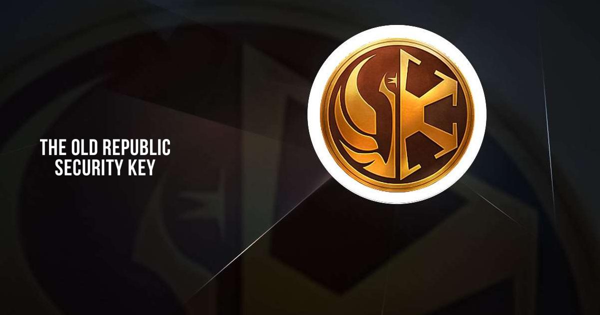Star Wars the Old Republic Security Key App