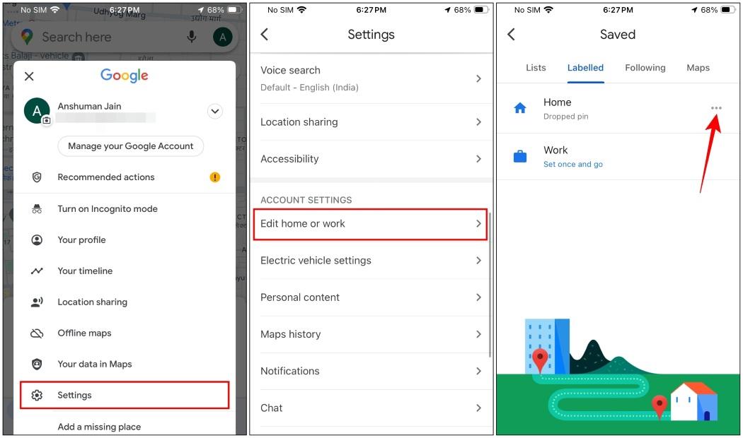 How to Change Home Address on Google Maps