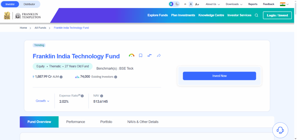 Franklin Best Tech Funds