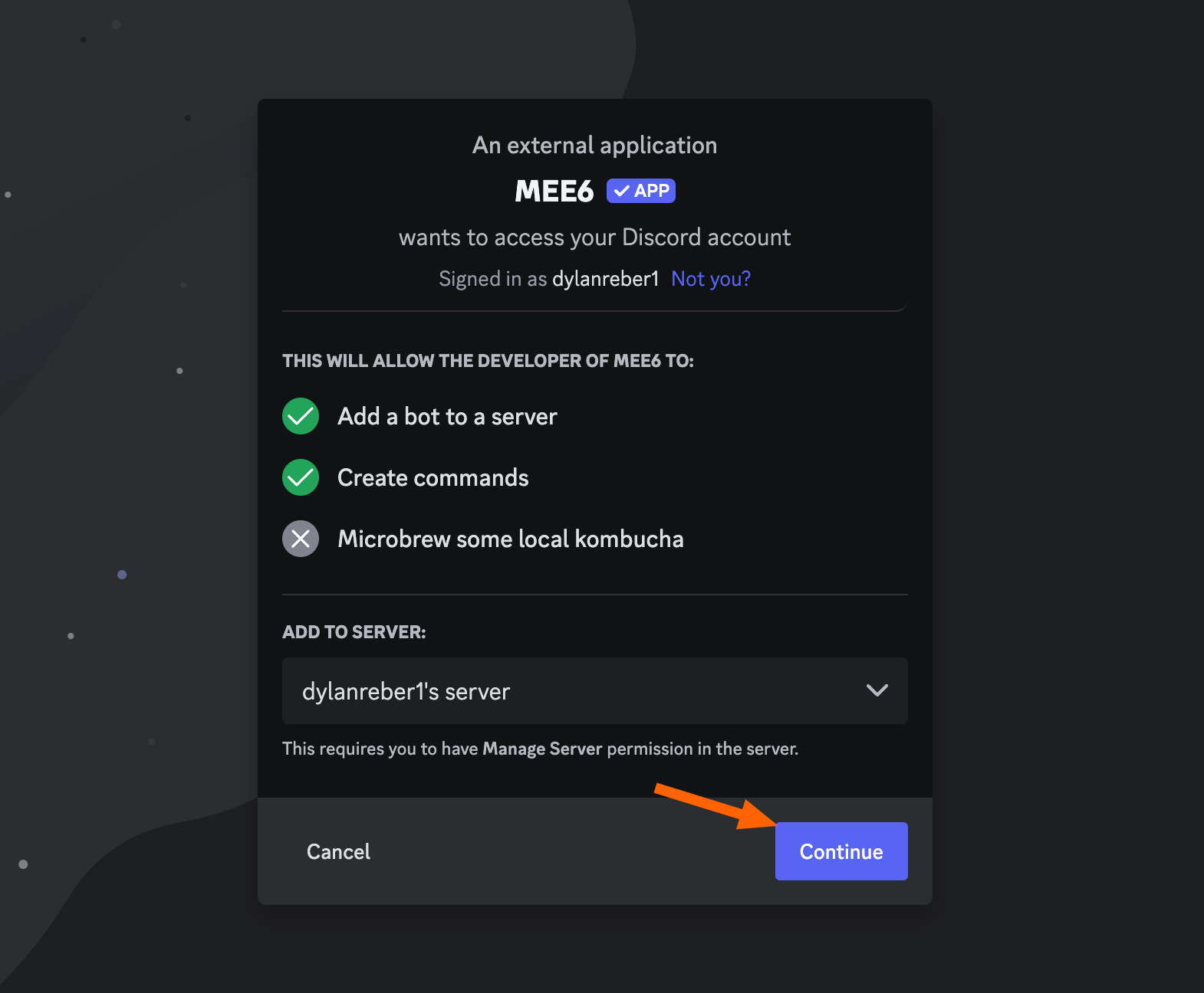 Keeves Discord Bot Set Server