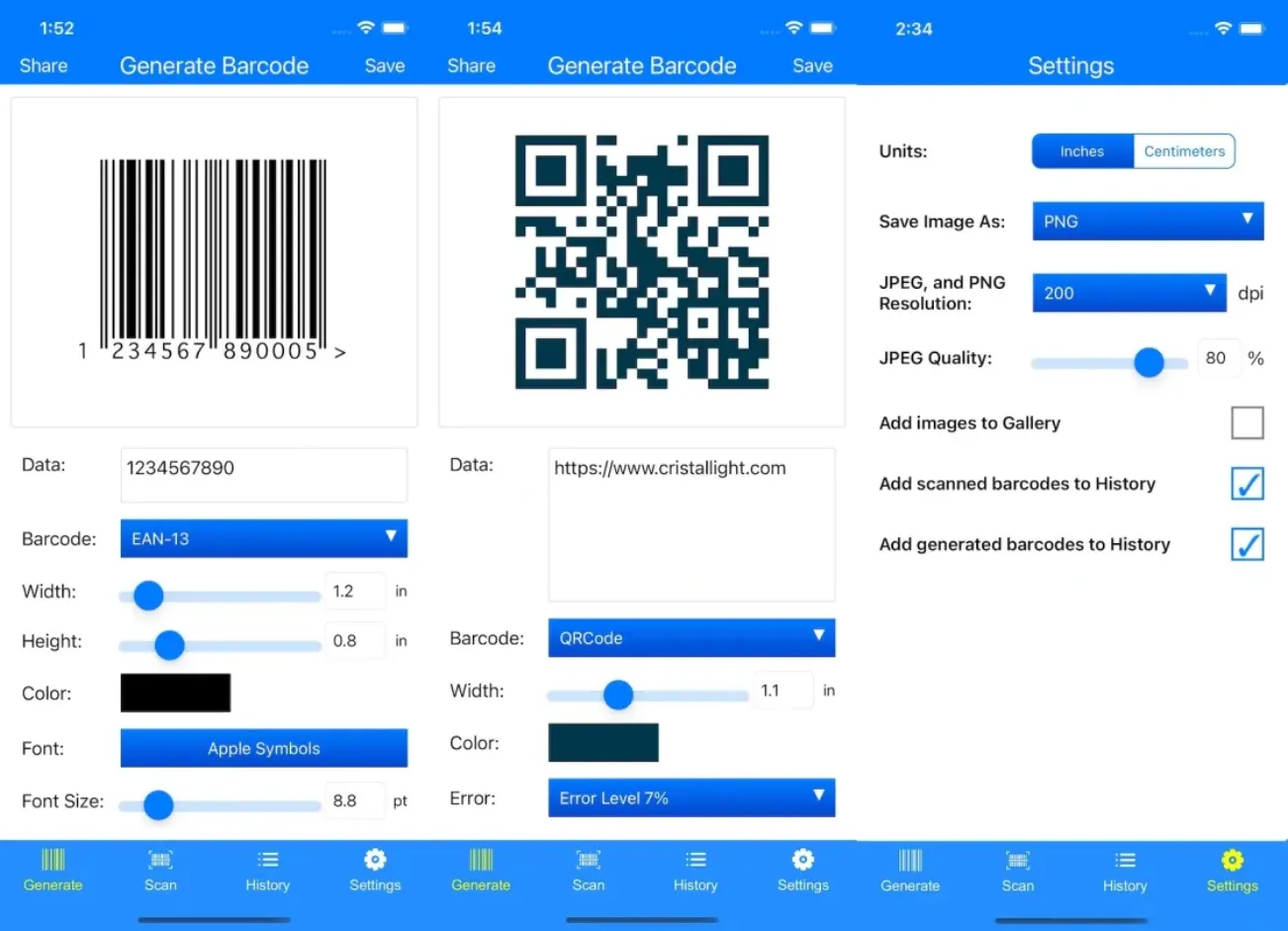 Barcode Generator Mobile
