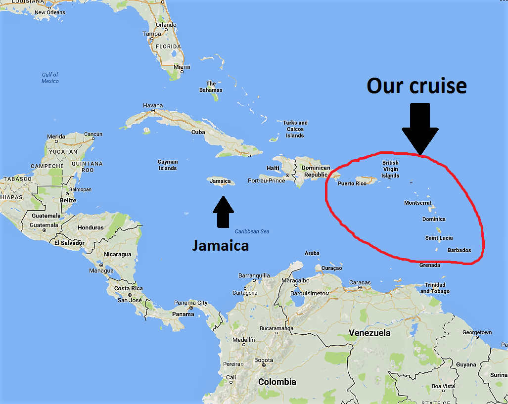 How Far Is Puerto Rico from Jamaica