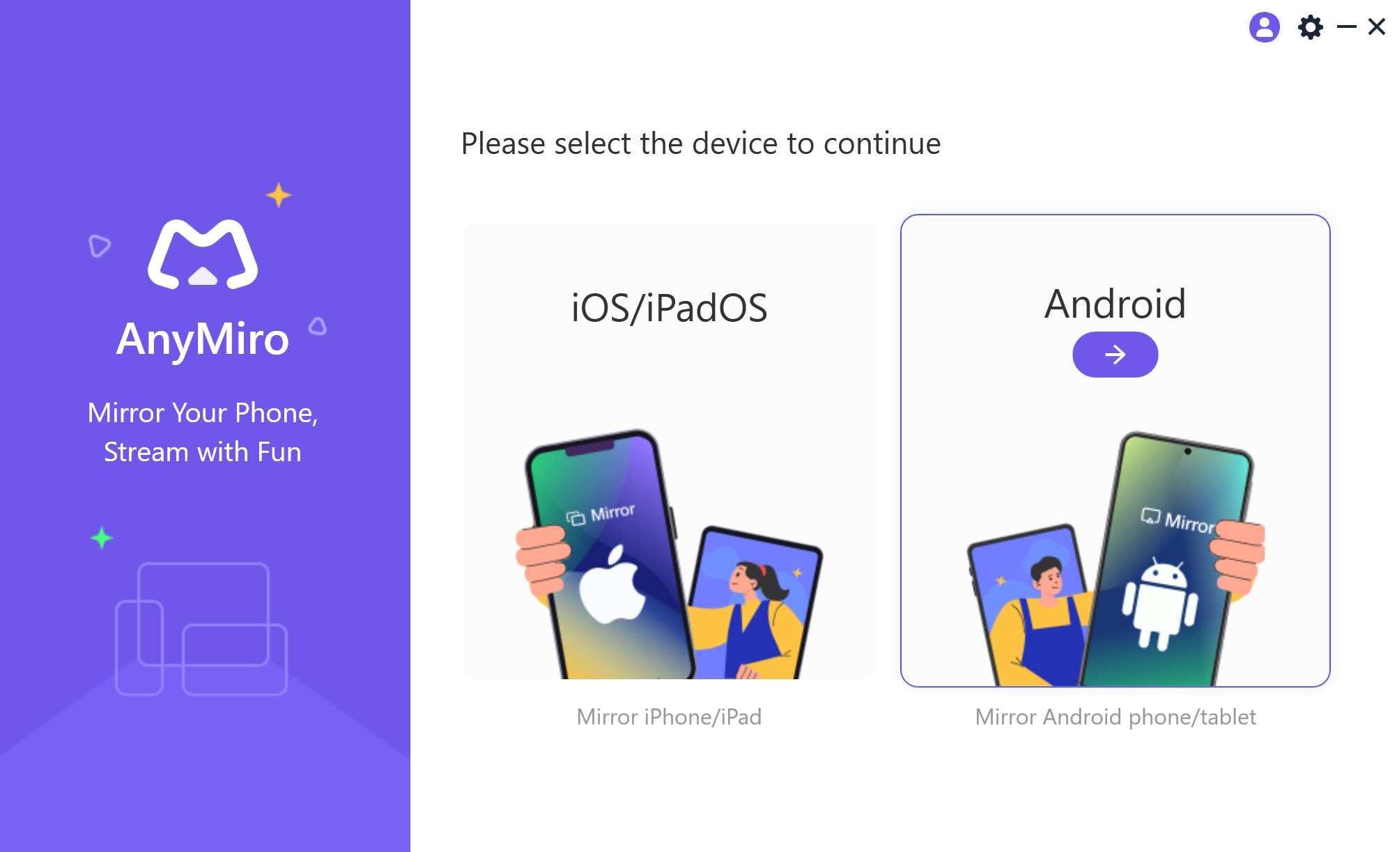 Anymiro - Mirror Phone to Pc