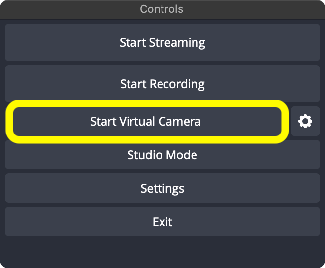 How to Start Virtual Camera in Obs