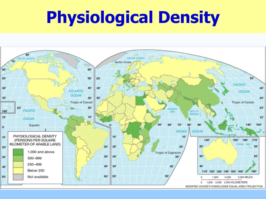 Physiological Population Density Definition Ap Human Geography