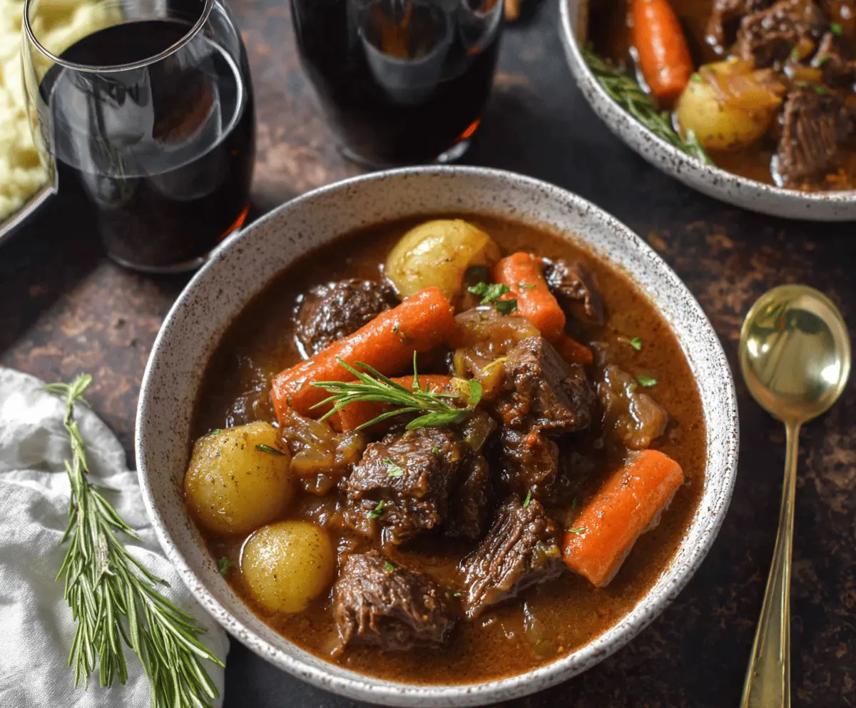 Dry Red Wine for Beef Stew