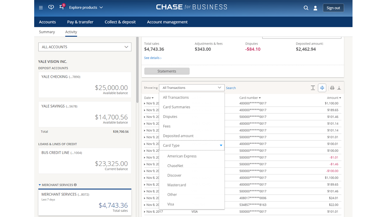 View Entire Transaction History on Chase Account