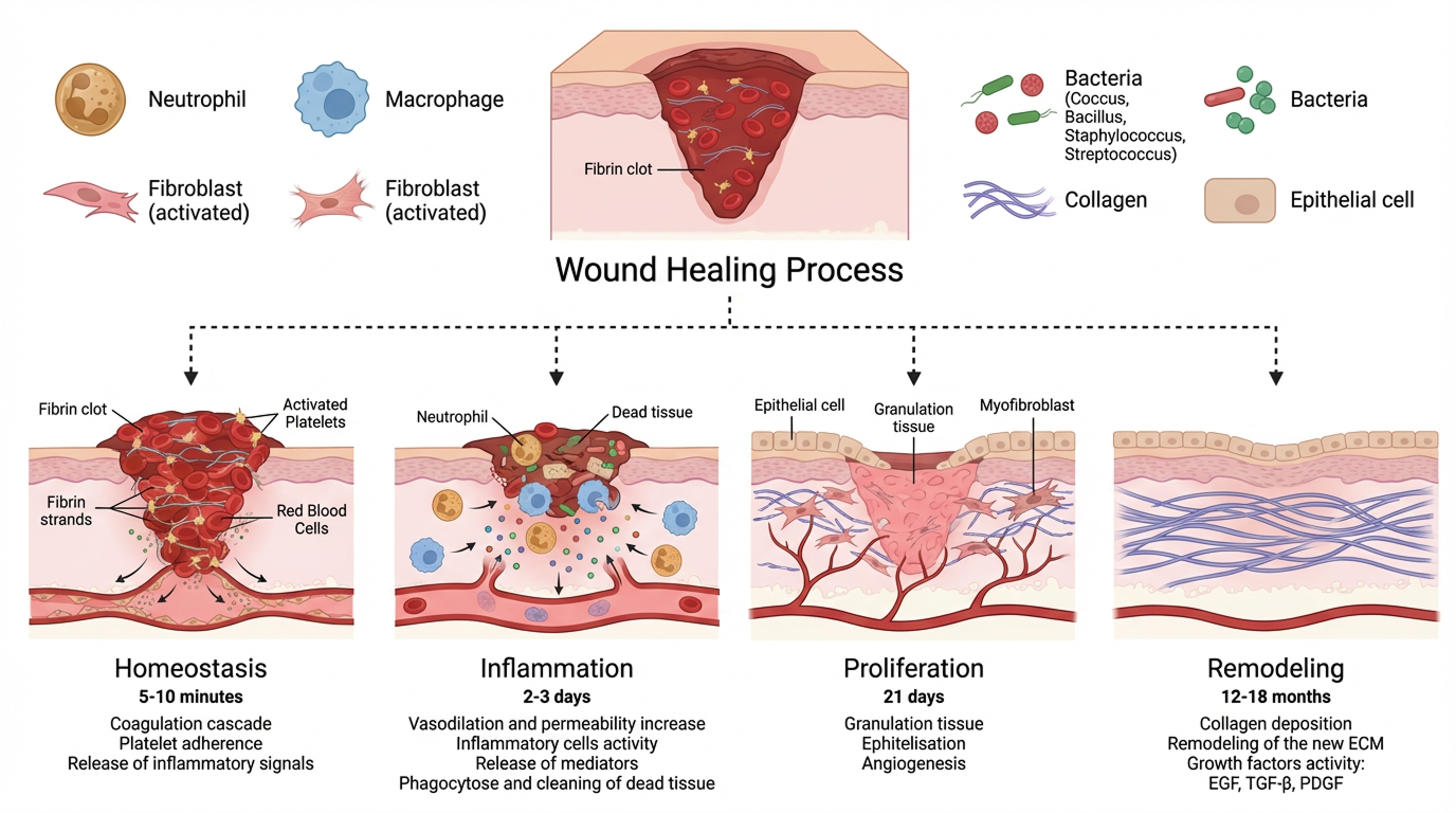 Dehiscence Wound Healing Stages
