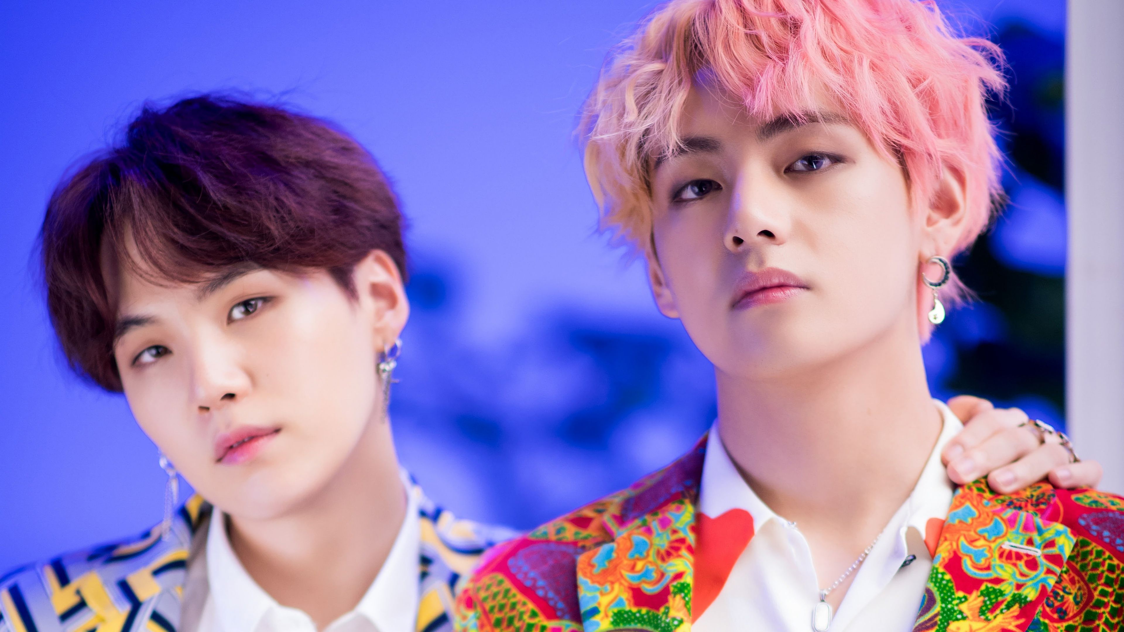 Bts v & Suga Balance a Ball Between Them